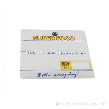 Supermarket scale label 48*40 blank direct thermal paper rolls